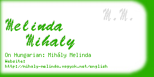 melinda mihaly business card